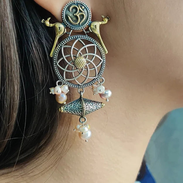 Gold & Silver Plated Fusion Earrings