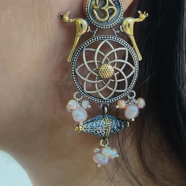 Gold & Silver Plated Fusion Earrings