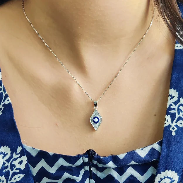 CZ Stone Evil Eye Pendant