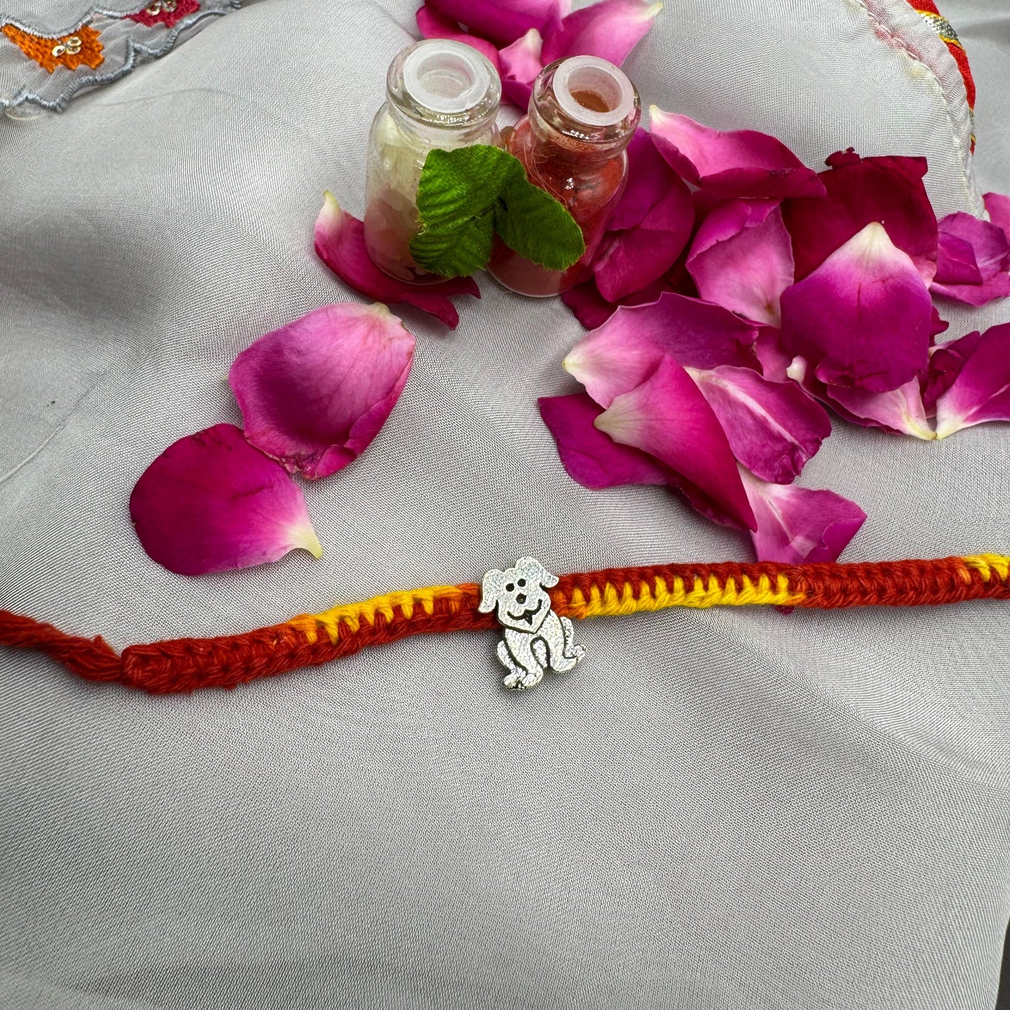Pawfect Bond Silver Rakhi
