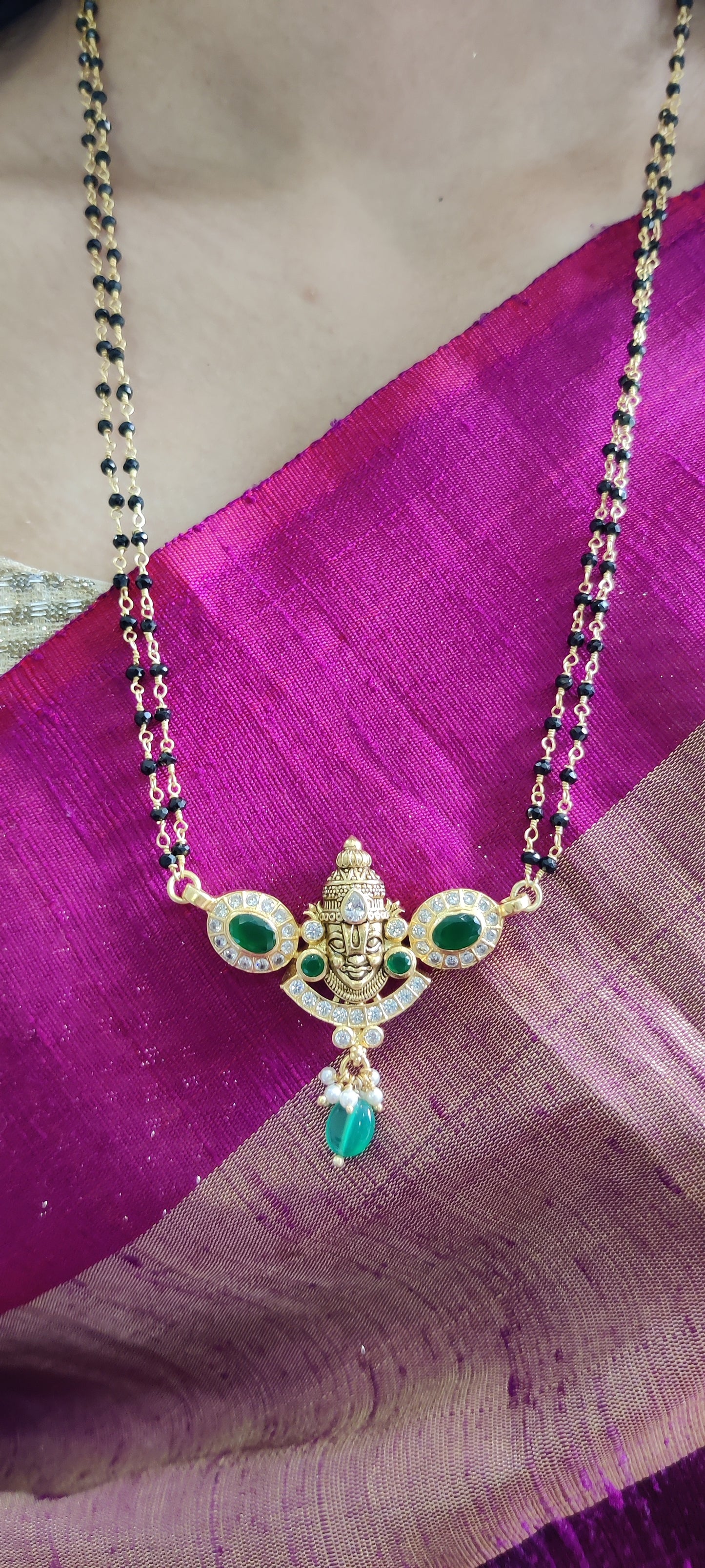 Gold-Plated Temple Jewellery in Pure Silver
