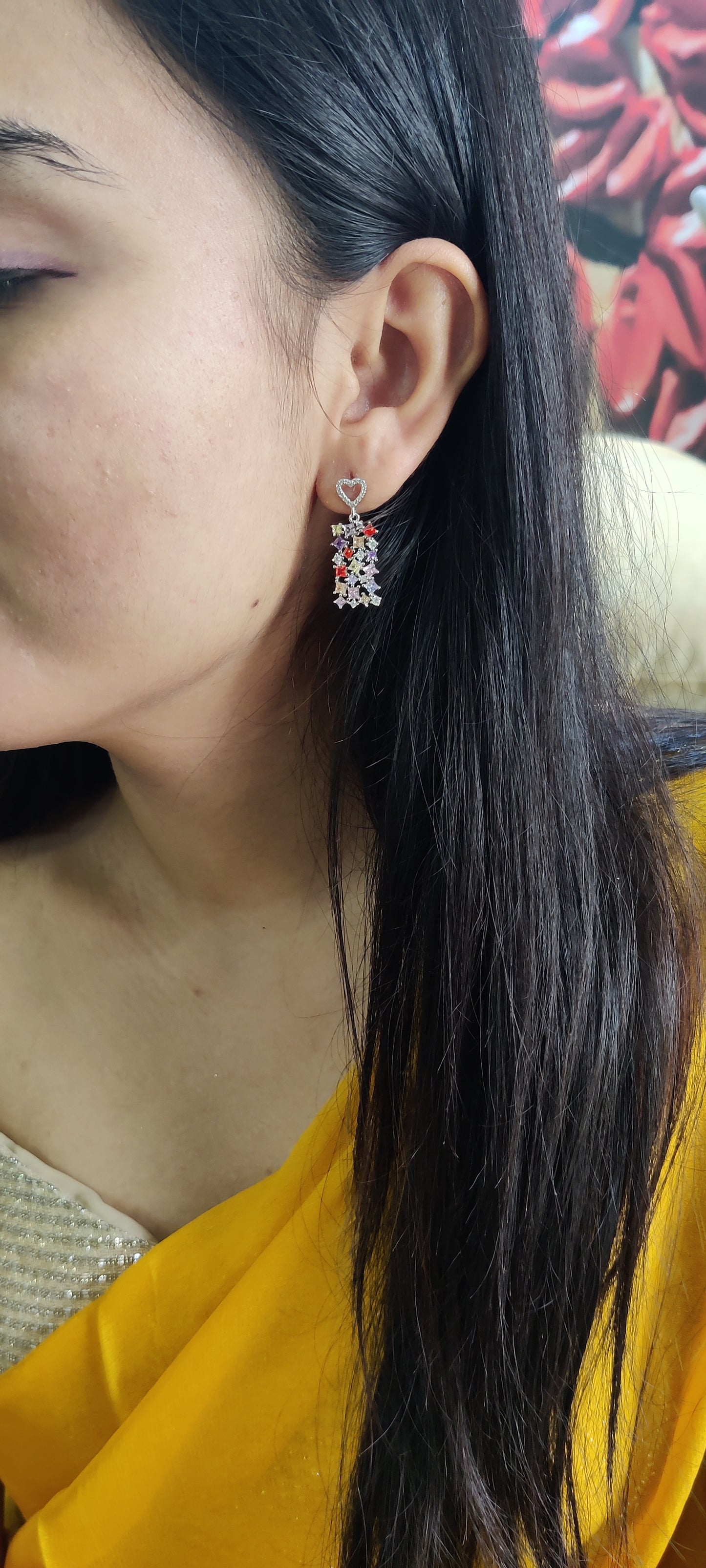 Multicolored Stone Earrings