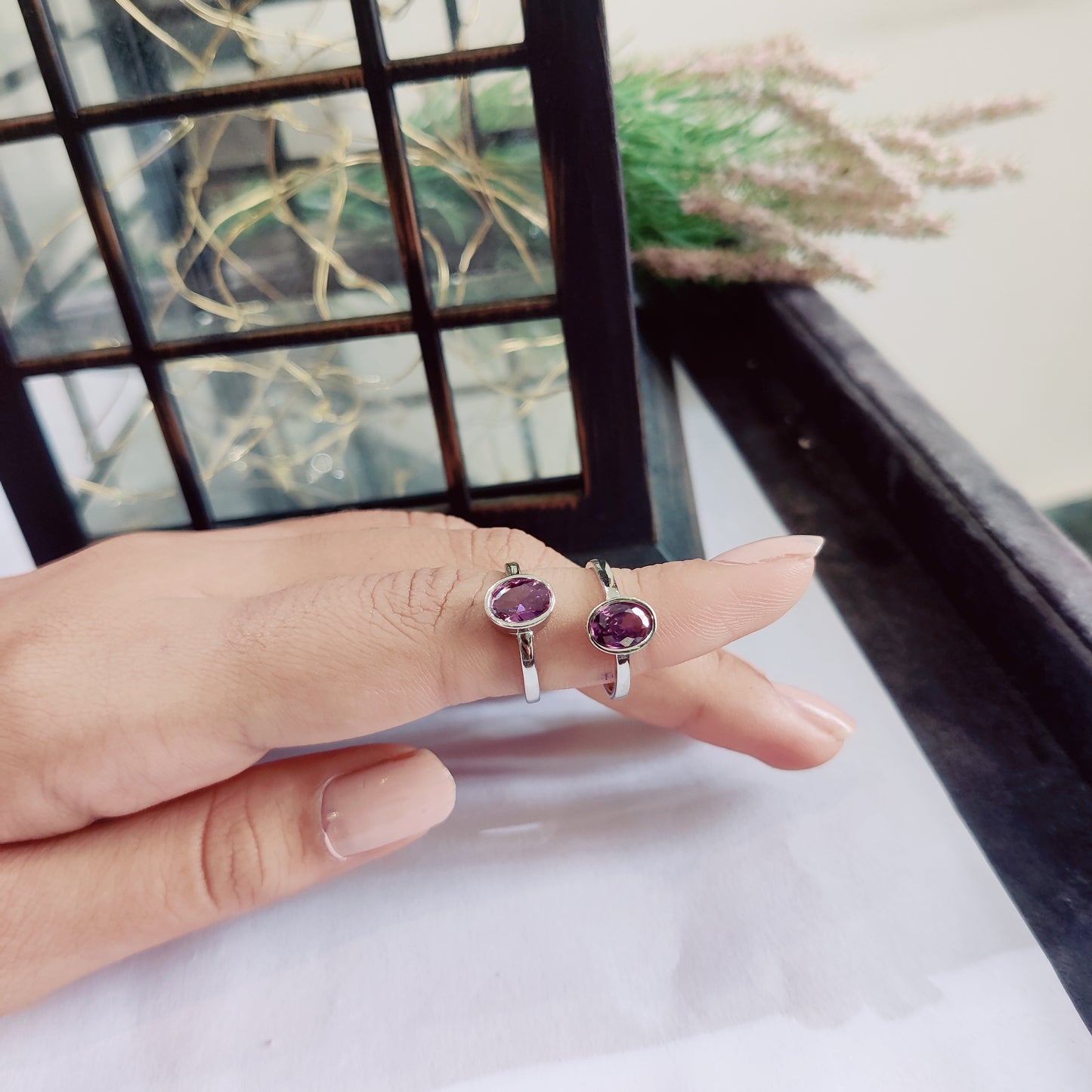Purple Stone Toe Ring