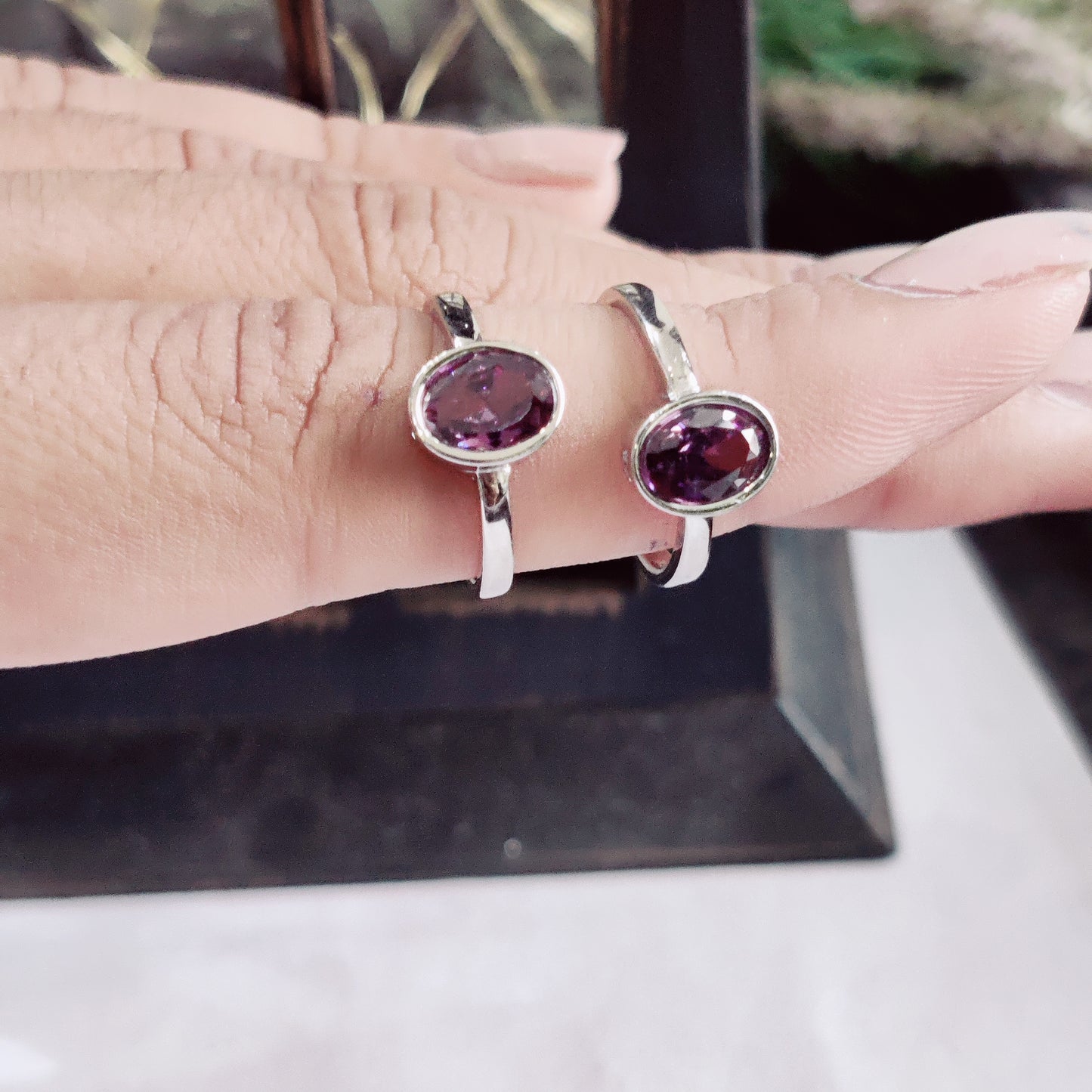 Purple Stone Toe Ring