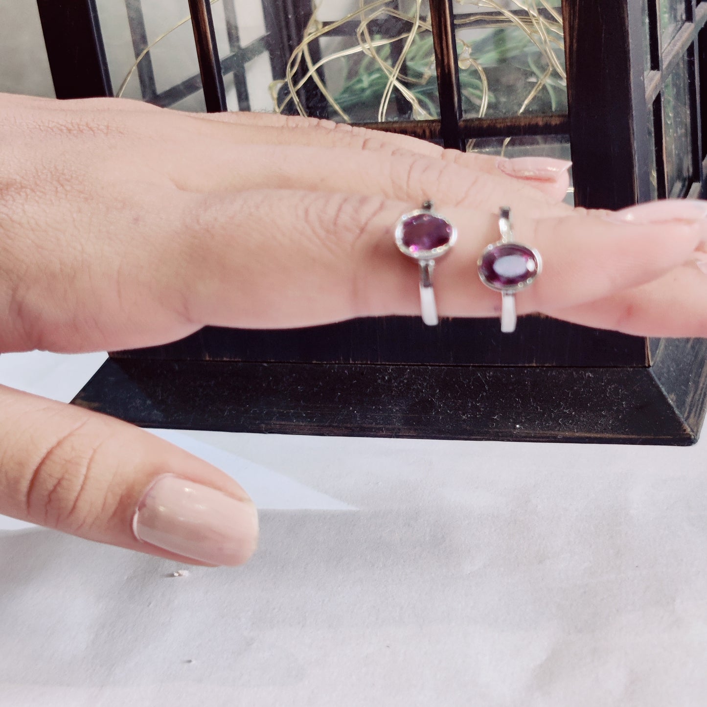 Purple Stone Toe Ring