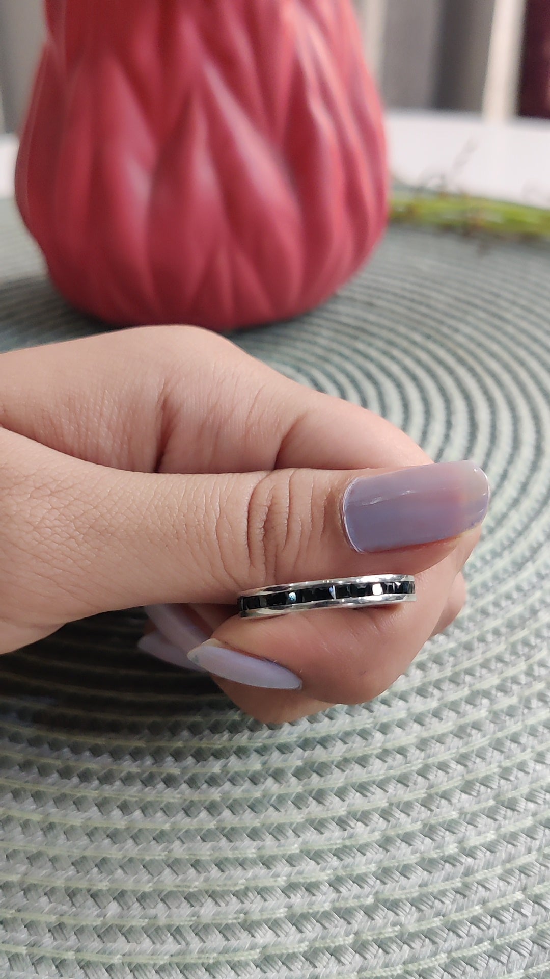 Black Stone Korean Thumb Ring