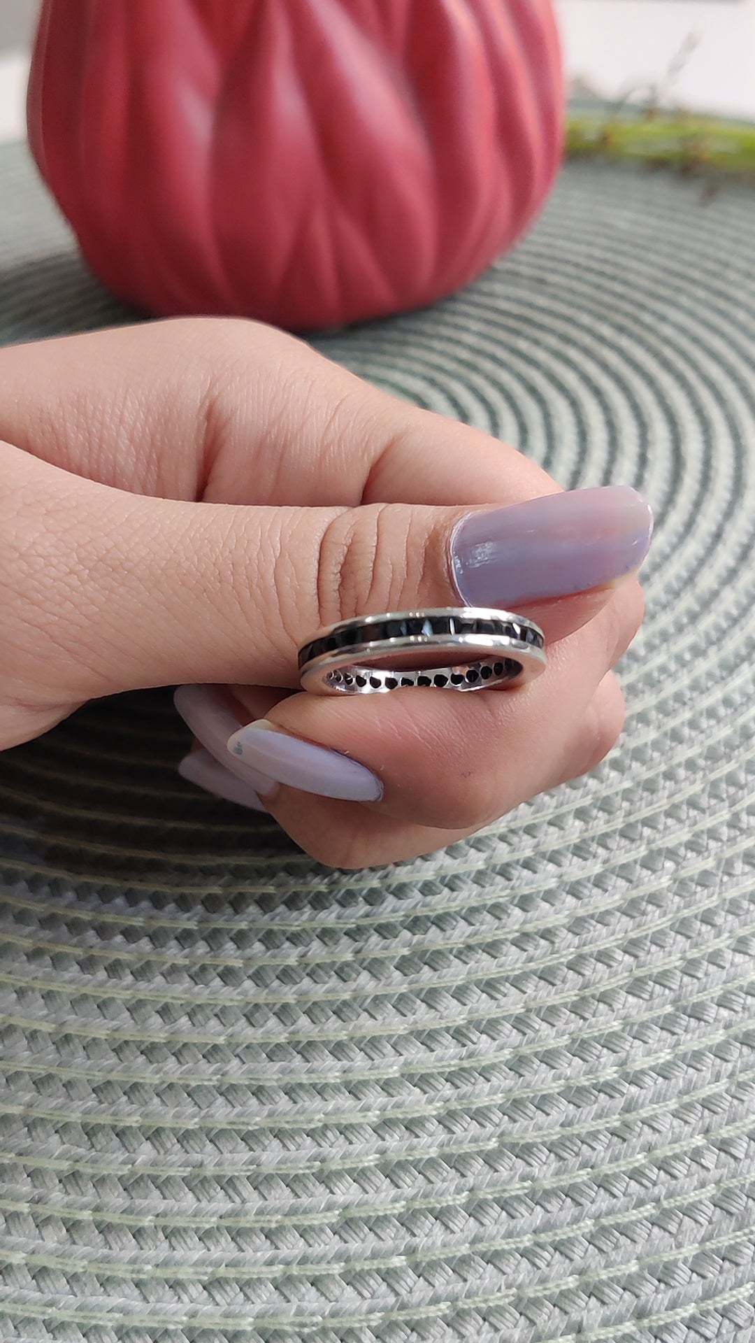 Black Stone Korean Thumb Ring