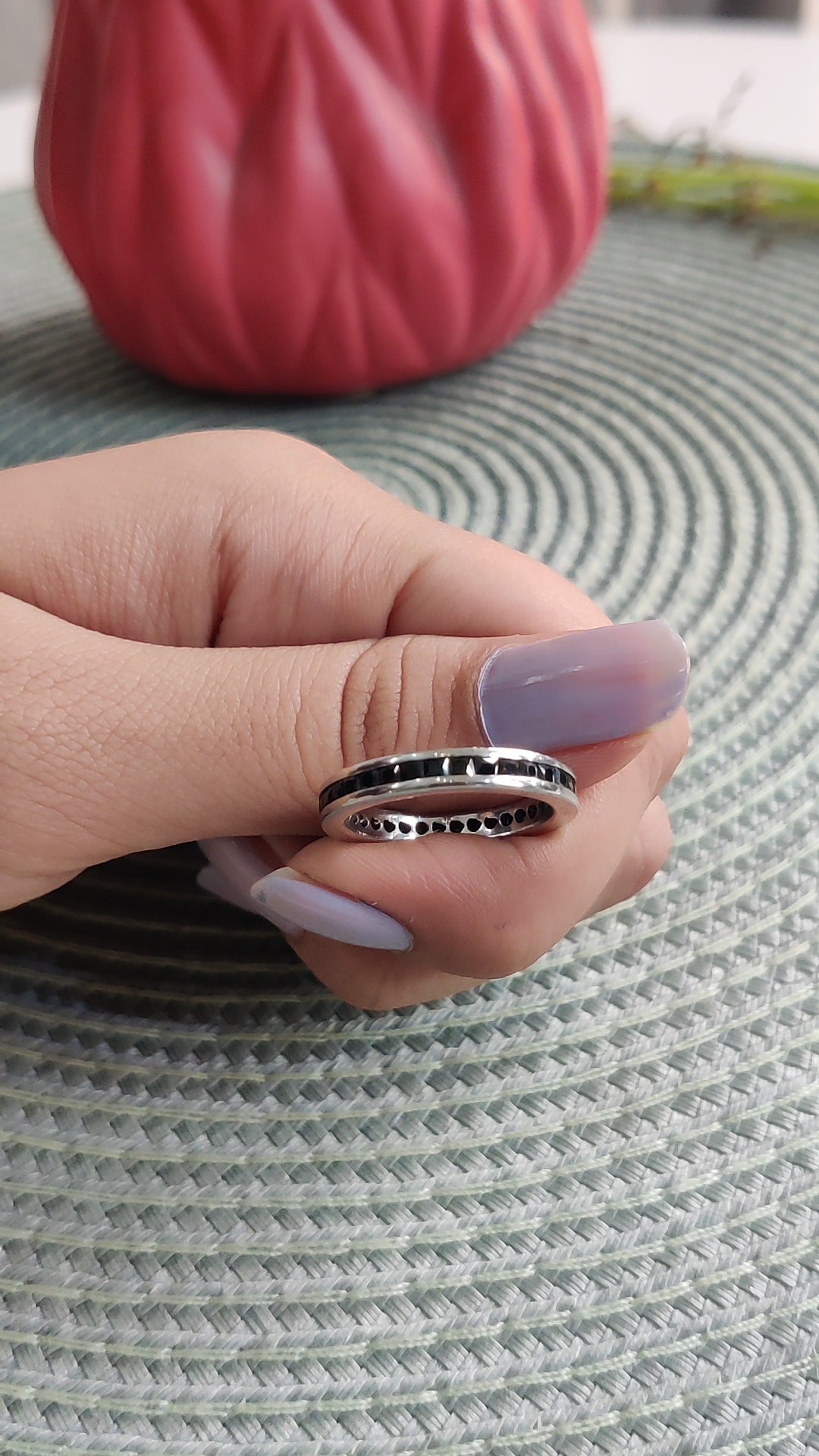 Black Stone Korean Thumb Ring