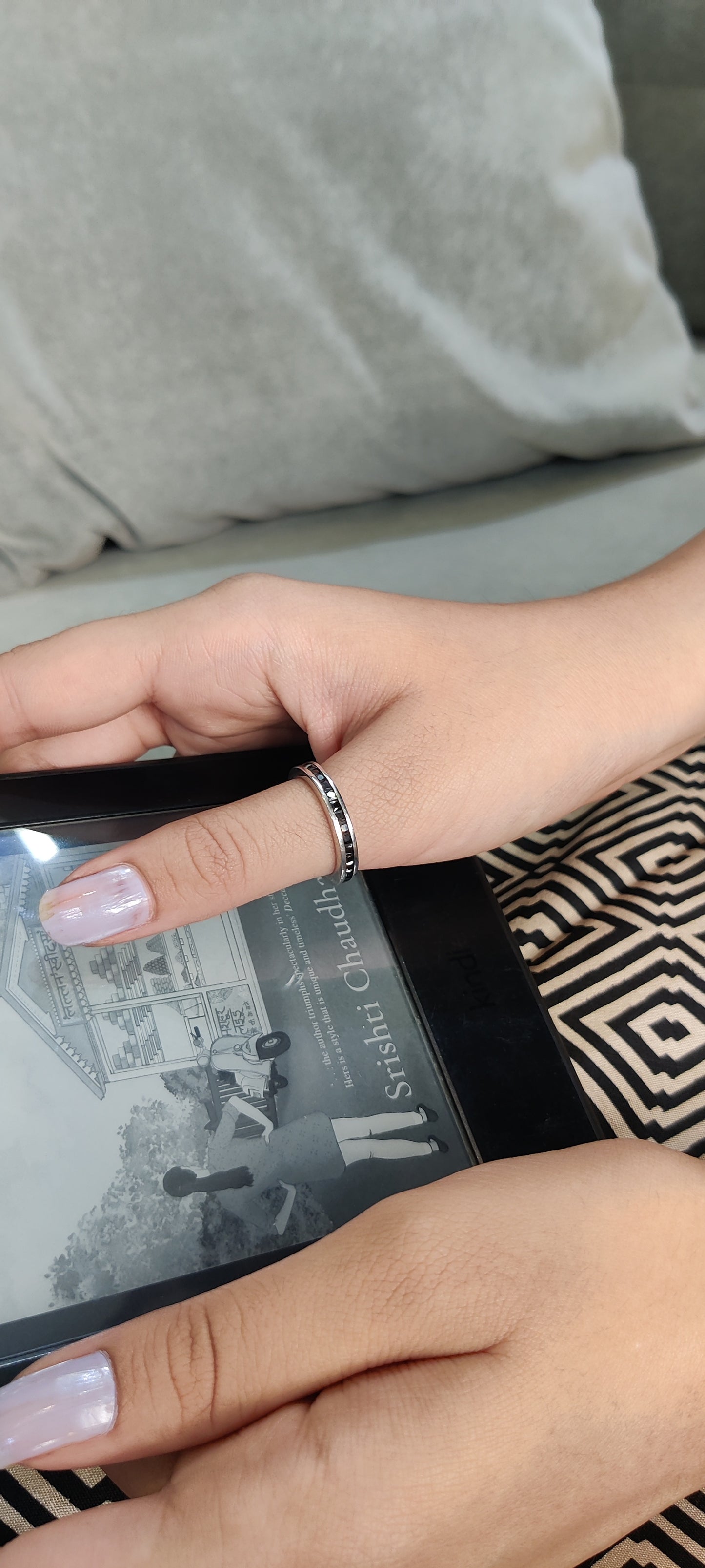 Black Stone Korean Thumb Ring