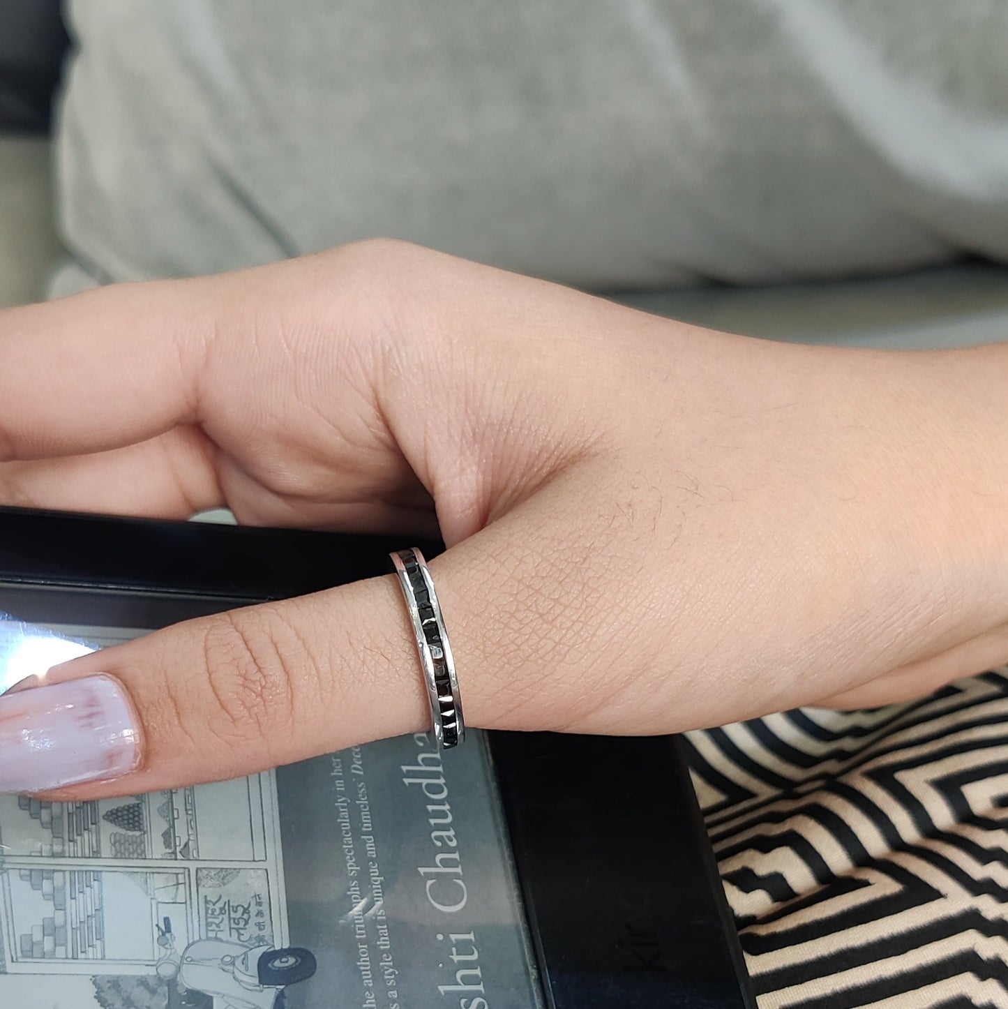Black Stone Korean Thumb Ring