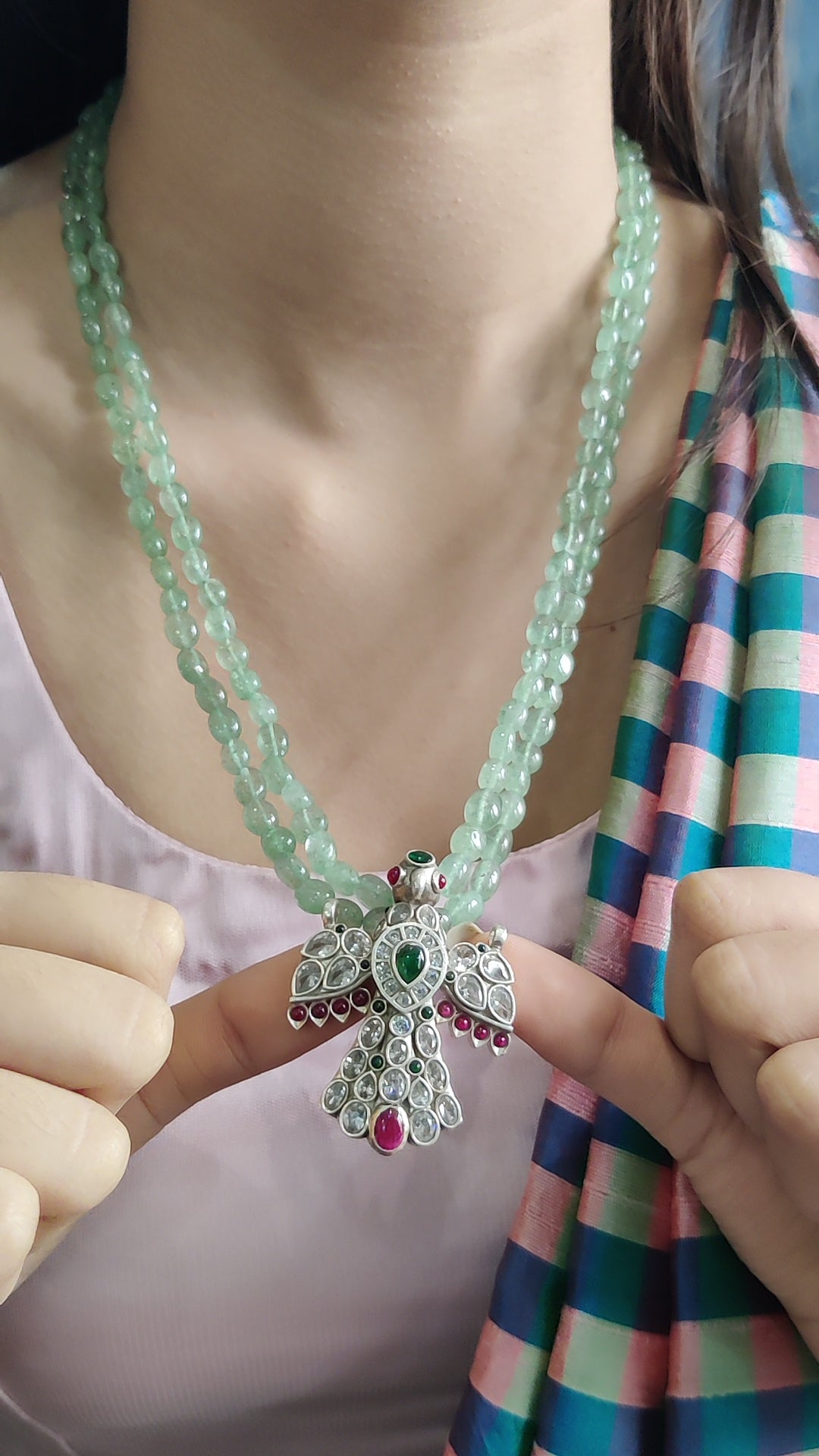 Bird Stone Pendant . Elevate Your Style with Grace