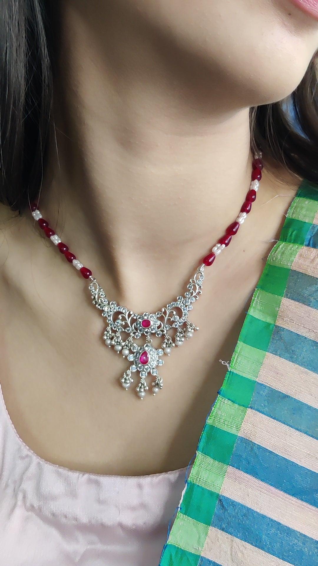 Stone Kundan work Necklace