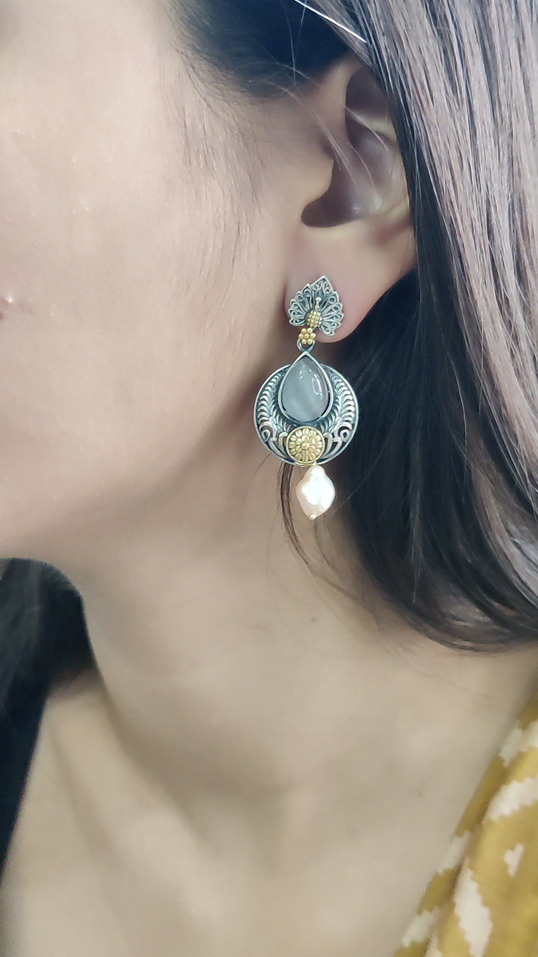 Fusion Moonstone Earrings