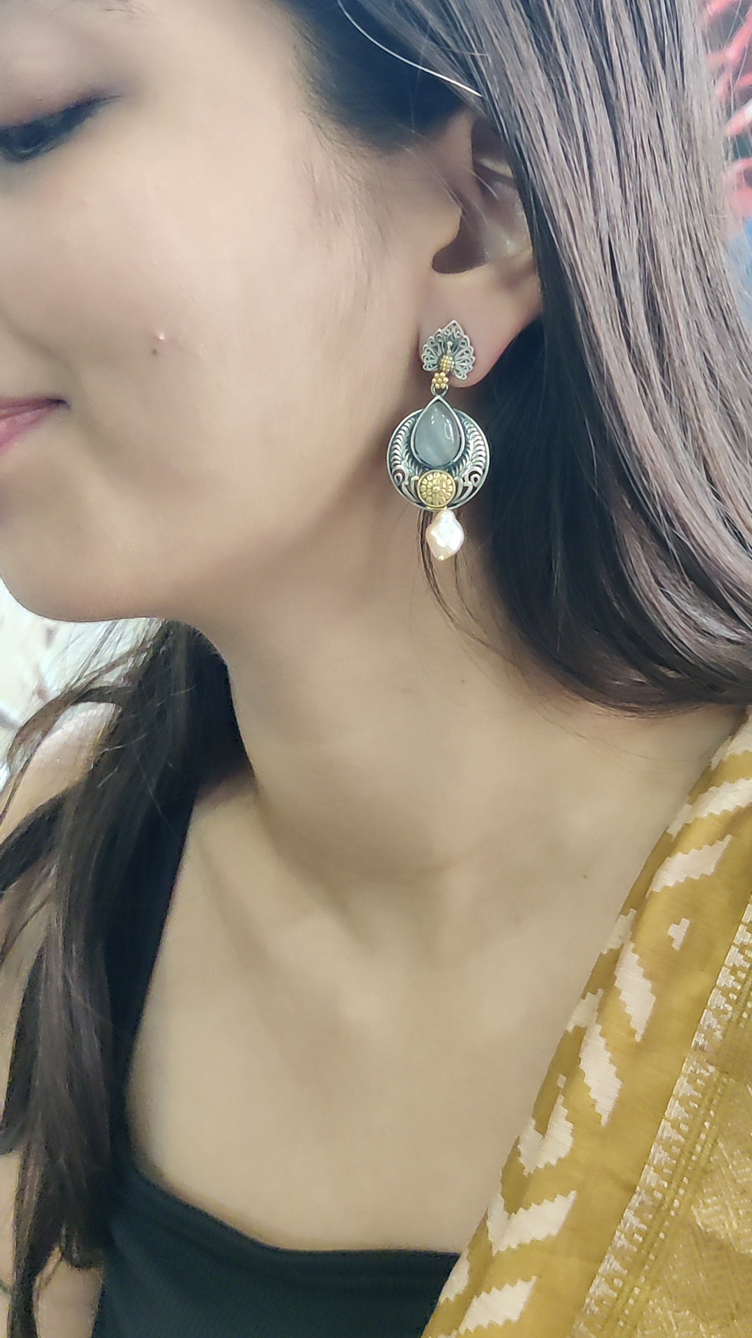 Fusion Moonstone Earrings