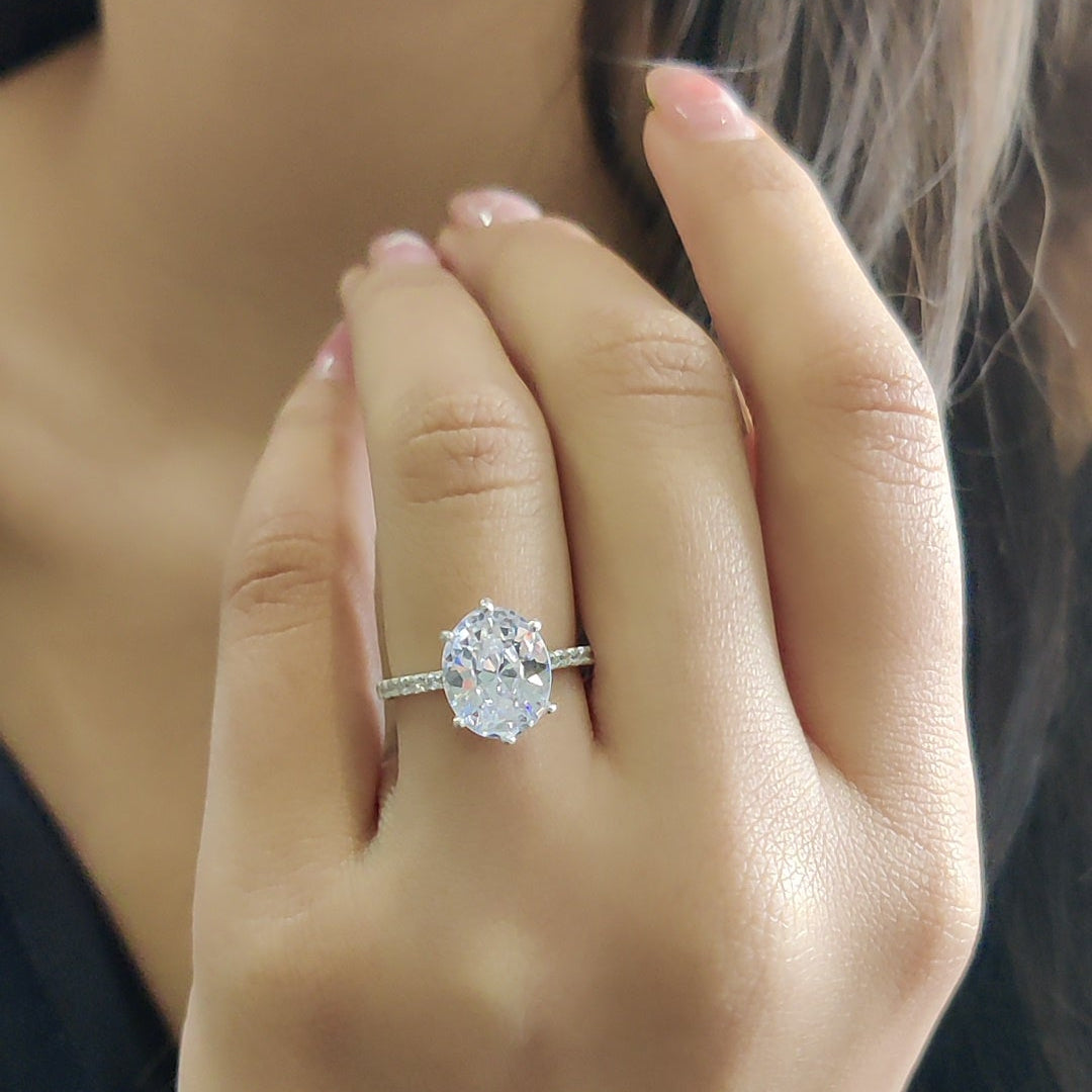 Oval Solitaire Ring