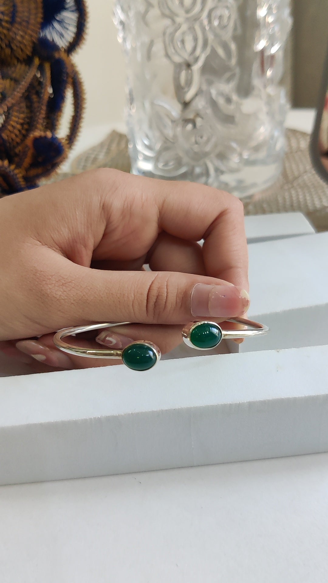Green Onyx Flexi Bracelet