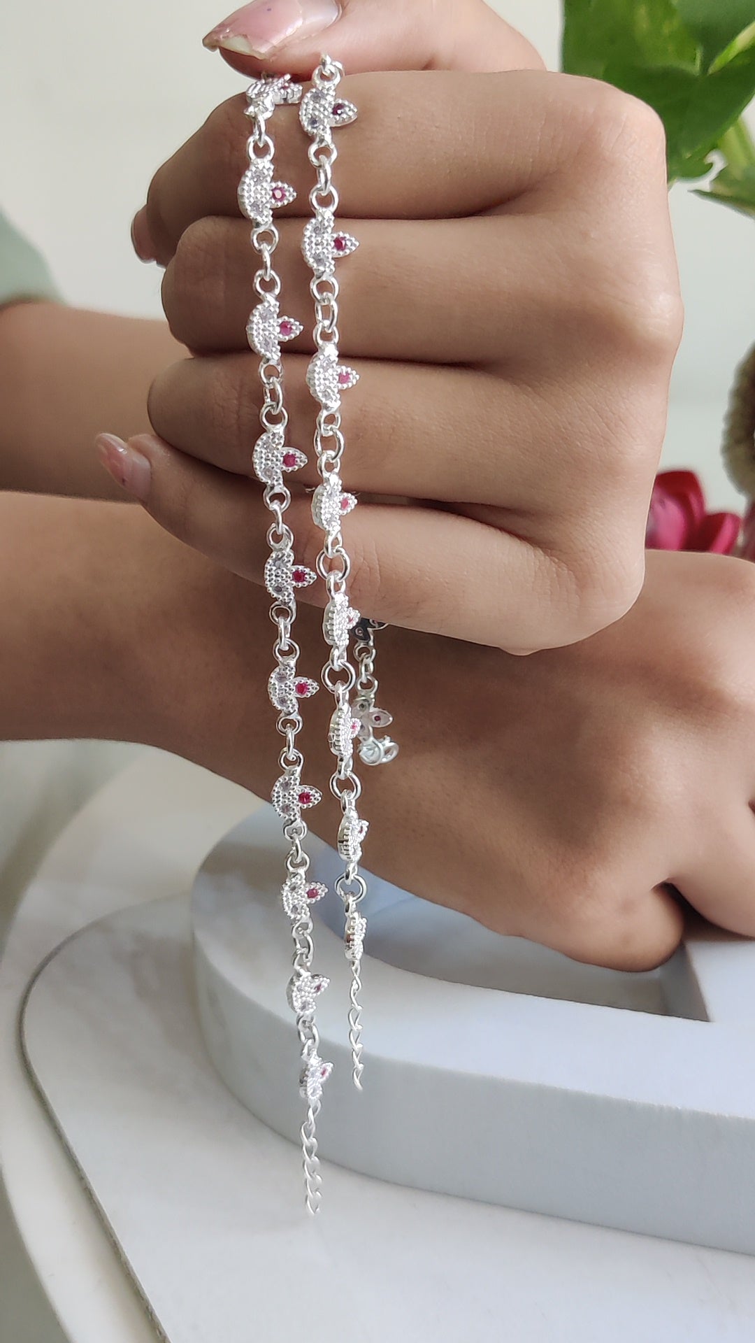 Swarovski Diya Anklet – Premium Italian Design
