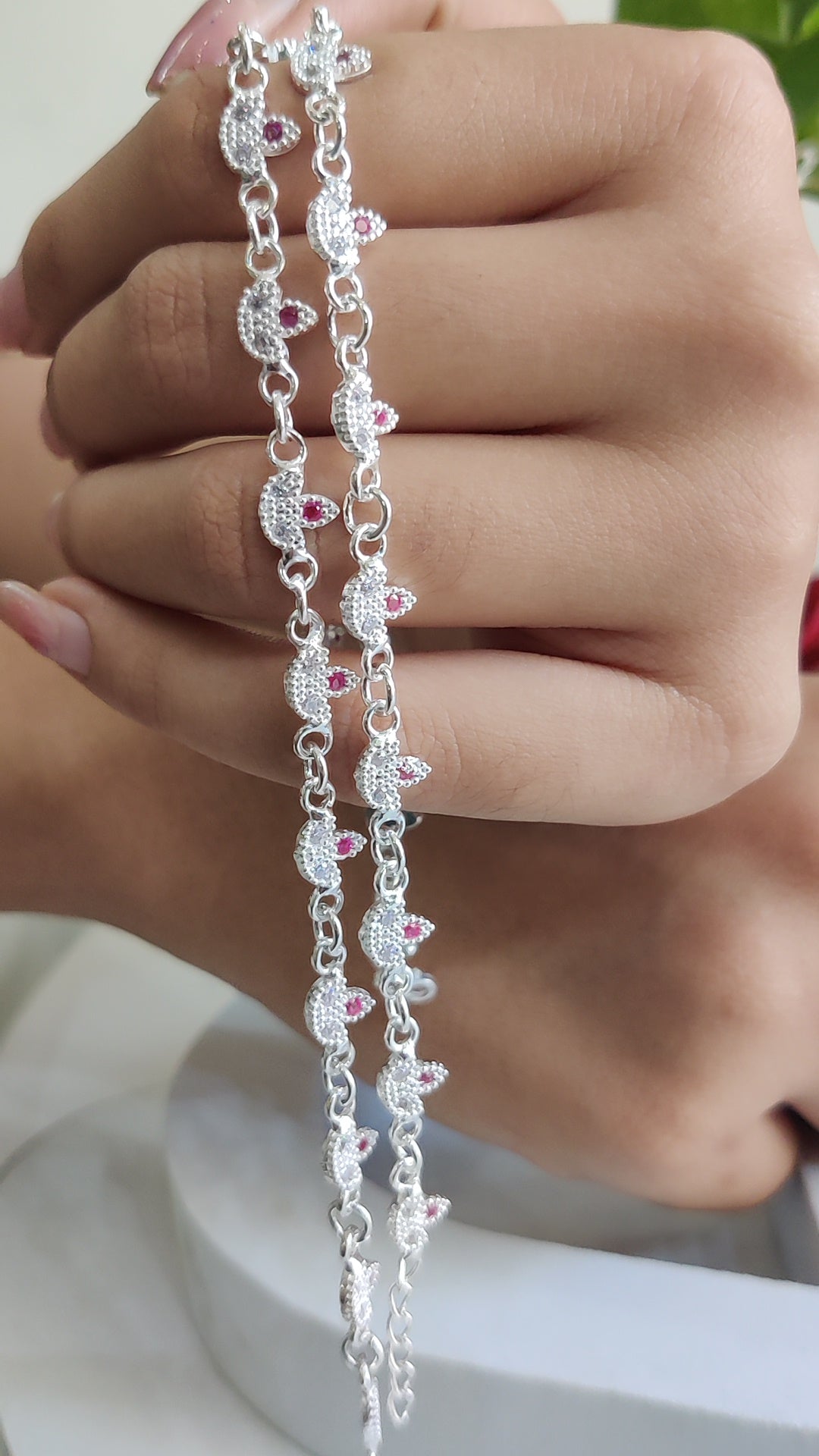 Swarovski Diya Anklet – Premium Italian Design