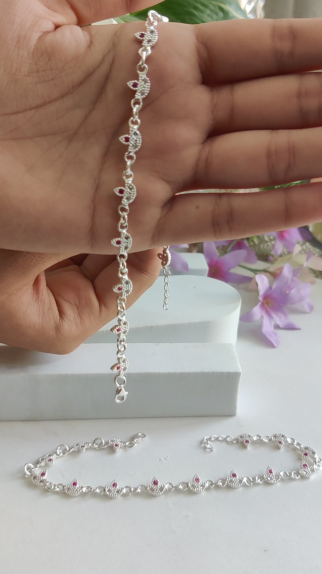 Swarovski Diya Anklet – Premium Italian Design