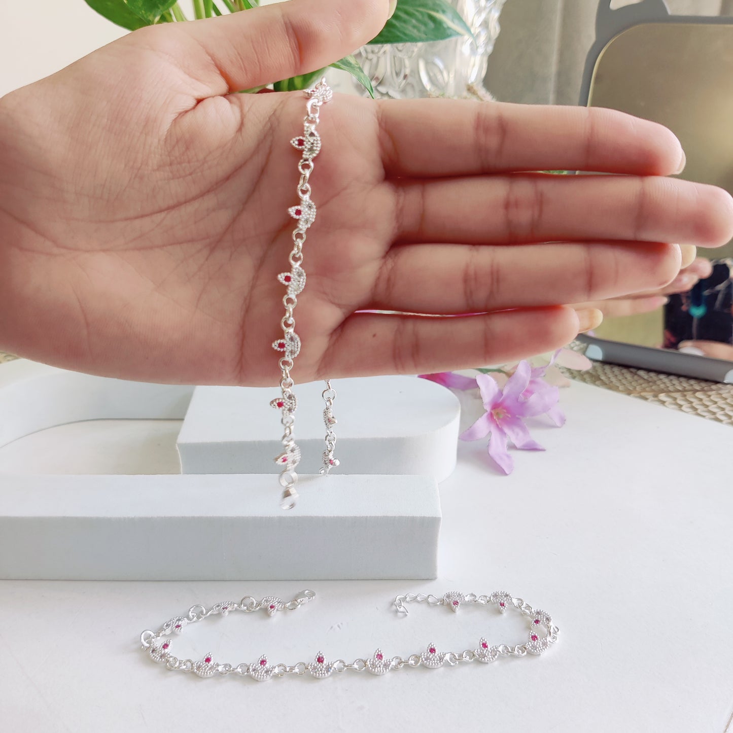 Swarovski Diya Anklet – Premium Italian Design
