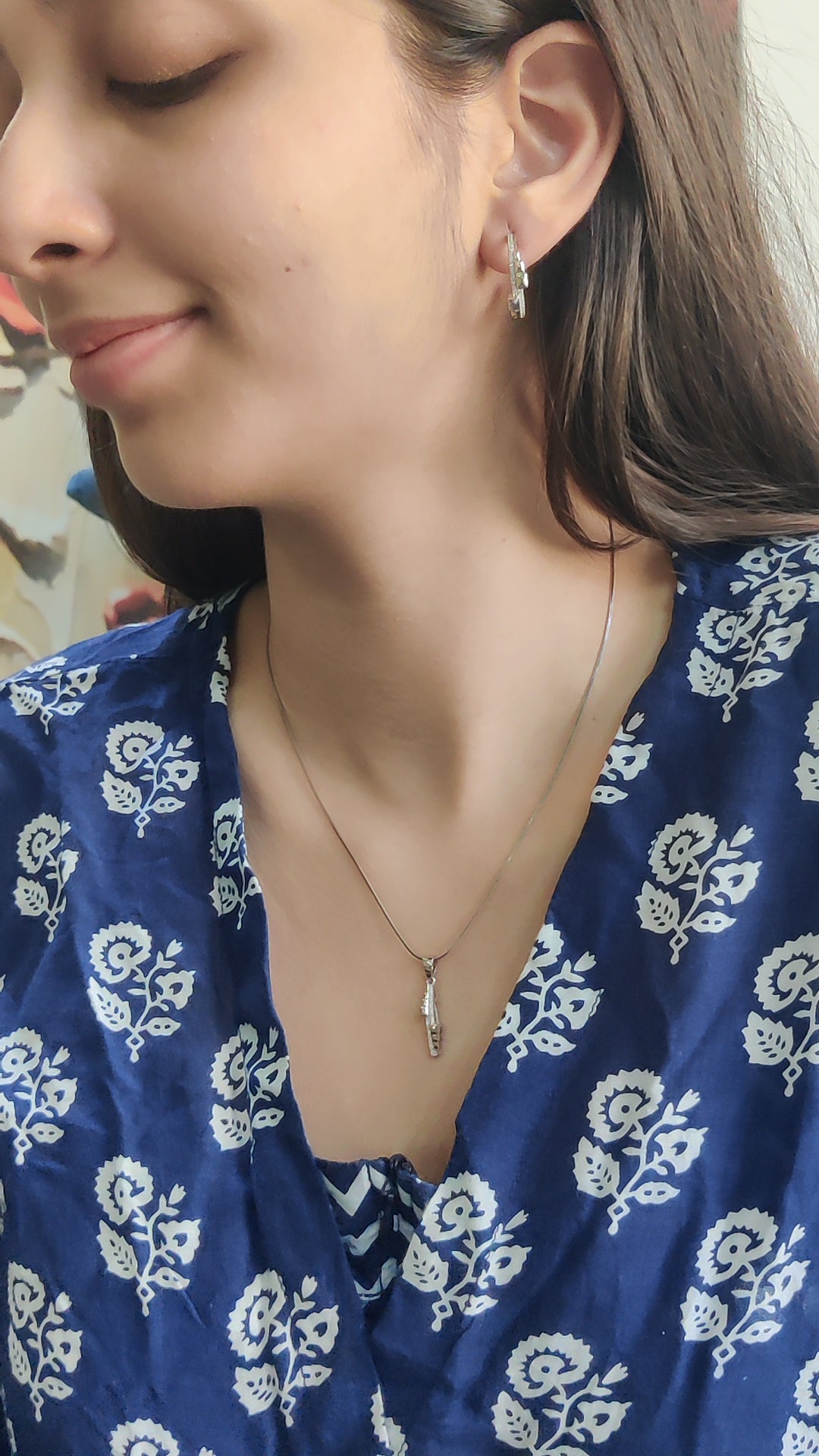 Chic & Stylish Modern Pendant Set with Half Baali