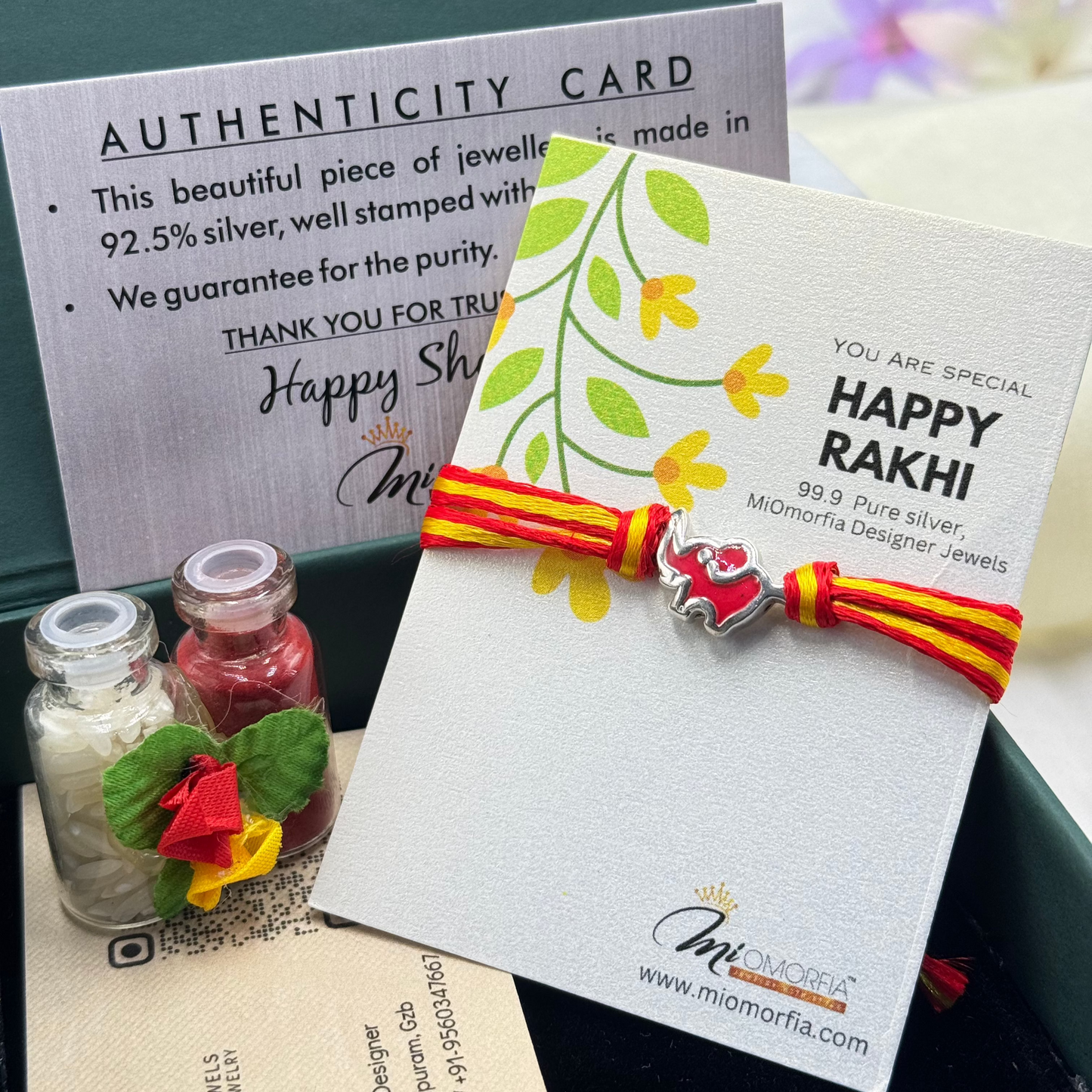 Little Trunks – Kids Silver Elephant Rakhi