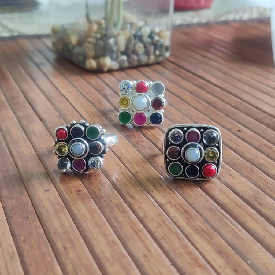 Nine gems  One powerful statement Ring