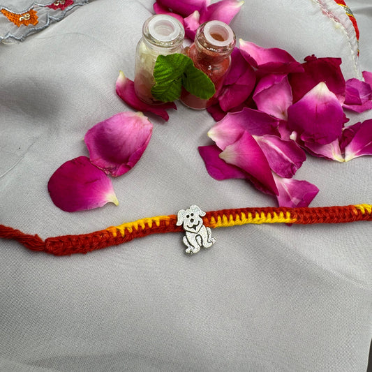Pawfect Bond Silver Rakhi