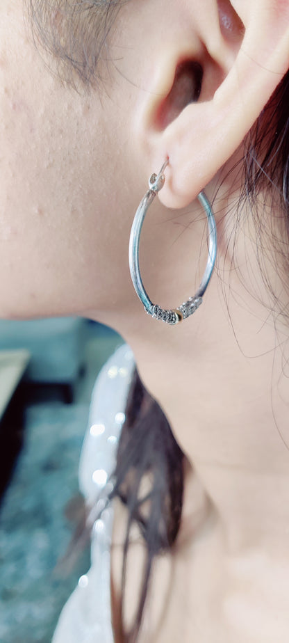 Hoops Silver Bali