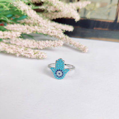 Aegis Charm Evil Eye Ring