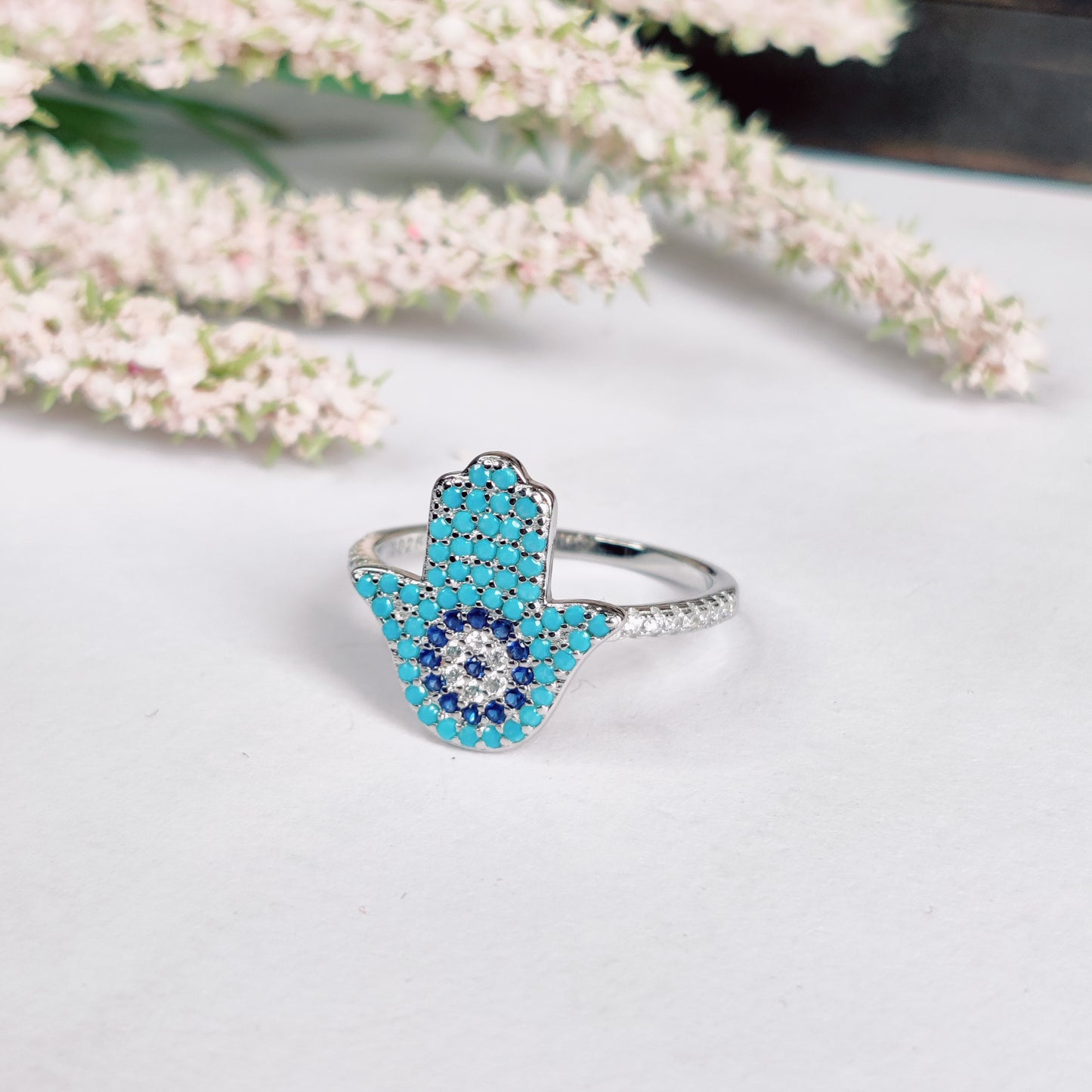 Aegis Charm Evil Eye Ring