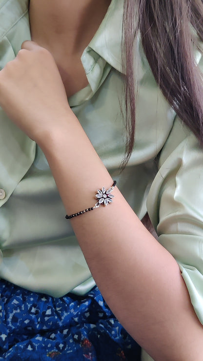 Marquise Cutstone Mangalsutra Bracelet