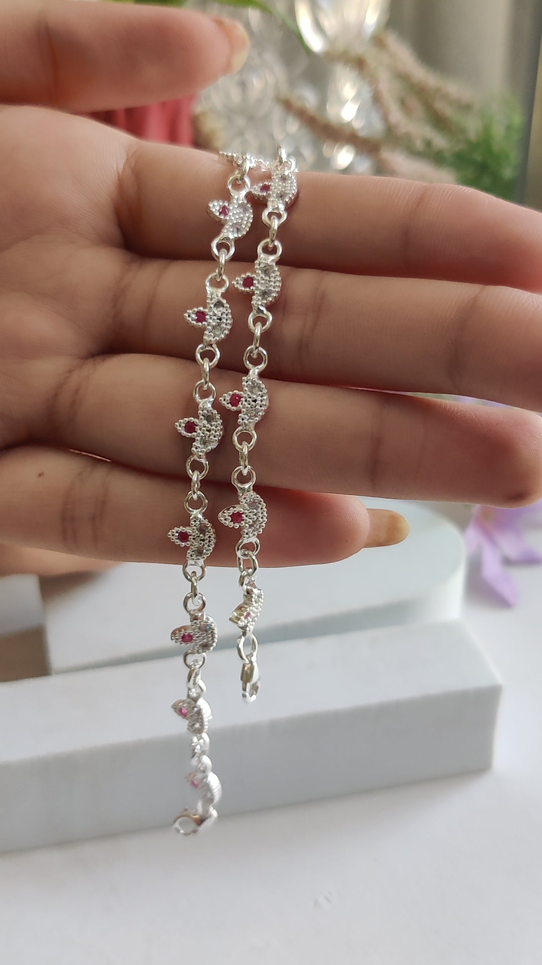 Swarovski Diya Anklet – Premium Italian Design