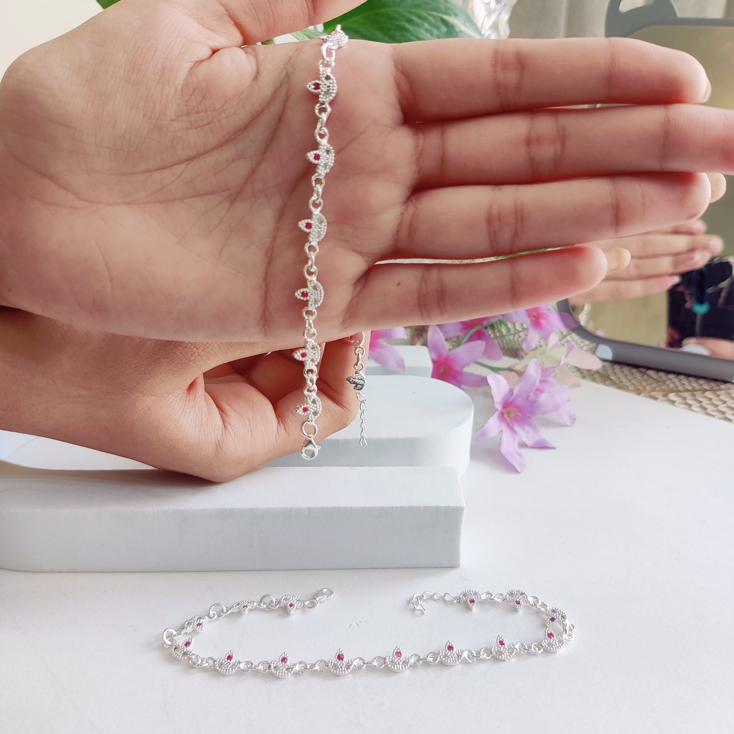 Swarovski Diya Anklet – Premium Italian Design