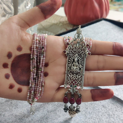 Devi Grace Silver Pendant Set