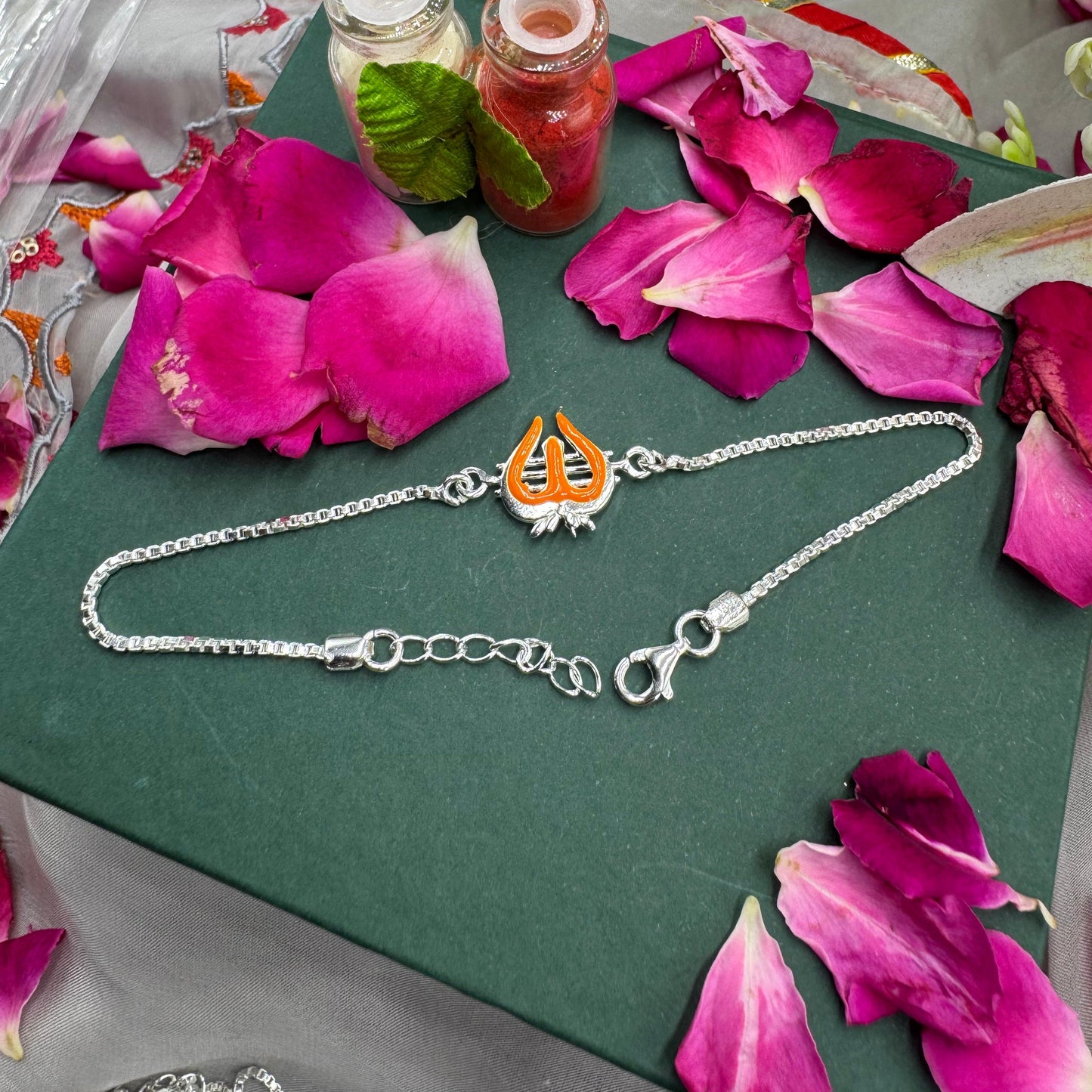 Trishakti  pure Silver Rakhi