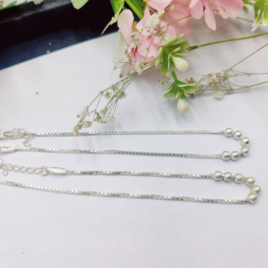 Silver Elegance Anklet