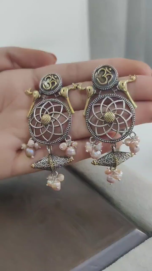 Gold & Silver Plated Fusion Earrings