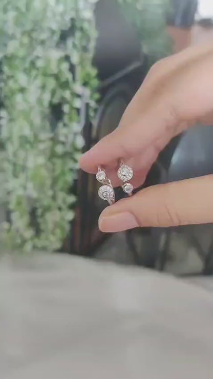 Dome Toe Ring with CZ Stones – Front Open Pure Silver