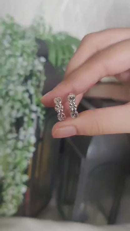 Floral line Bangkok Toe Rings Pure silver 925 hallmarked